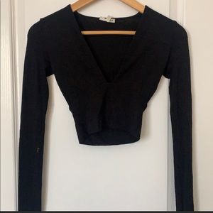 Wilfred cropped long sleeve top